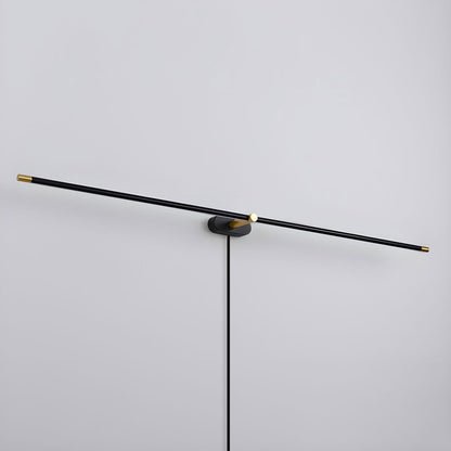 Minimalist Linear Plug-in Wall Lamp with Integrated LED Light