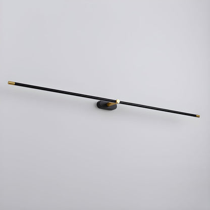 Minimalist Linear Plug-in Wall Lamp with Integrated LED Light