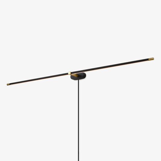Minimalist Linear Plug-in Wall Lamp with Integrated LED Light