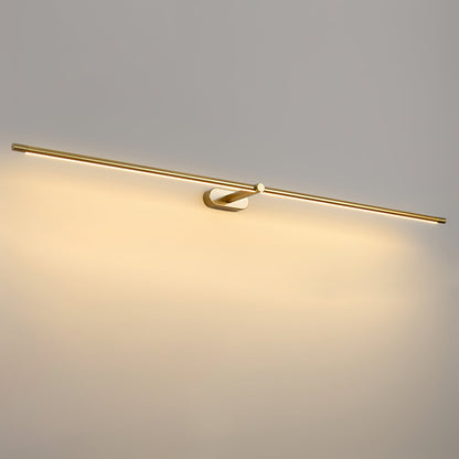 Minimalist Linear Plug-in Wall Lamp with Integrated LED Light