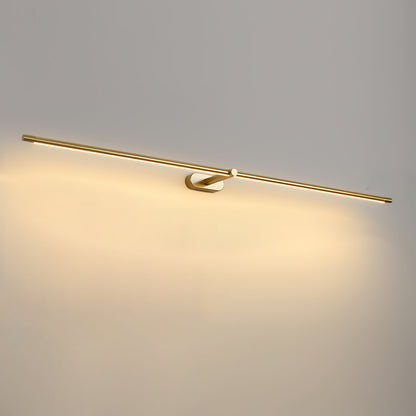 Minimalist Linear Plug-in Wall Lamp with Integrated LED Light