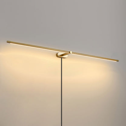 Minimalist Linear Plug-in Wall Lamp with Integrated LED Light