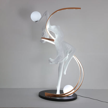 Misha Goddess Statue Floor Lamp with LED Light, Indoor Decor