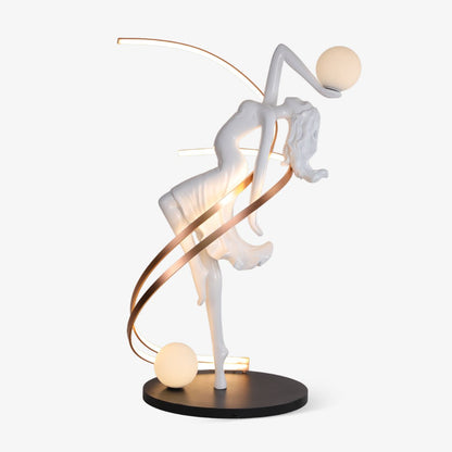 Misha Goddess Statue Floor Lamp with LED Light, Indoor Decor