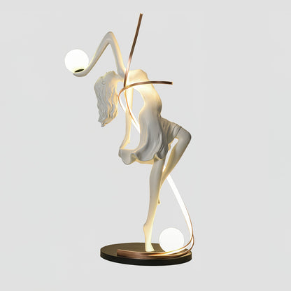 Misha Goddess Statue Floor Lamp with LED Light, Indoor Decor