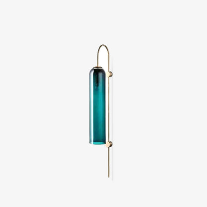 Modern Glass Wall Lamp Sconce - LED, Black & Gold Finish