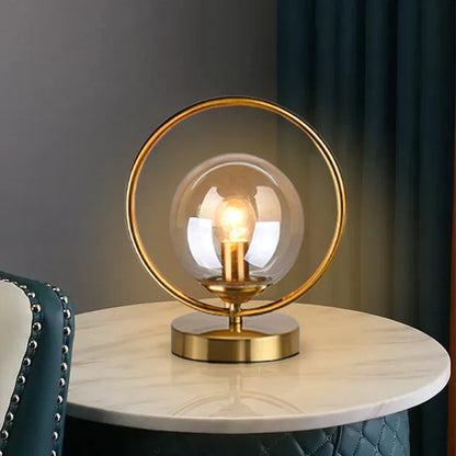 Elegante Glass Table Lamp | LuminousElegance, Dimmable LED