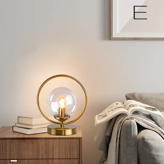 Elegante Glass Table Lamp | LuminousElegance, Dimmable LED