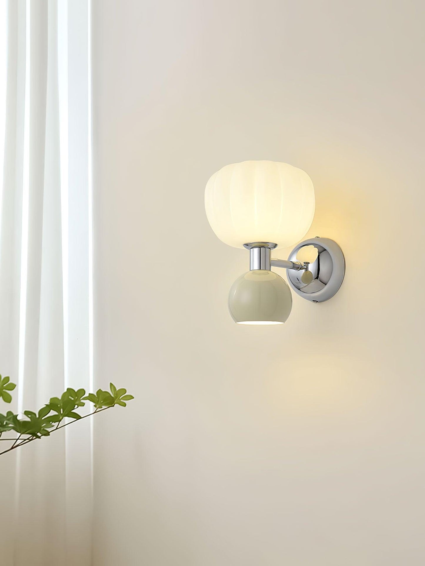 Moderno Cream Sconce LED Wall Light for Indoor Use