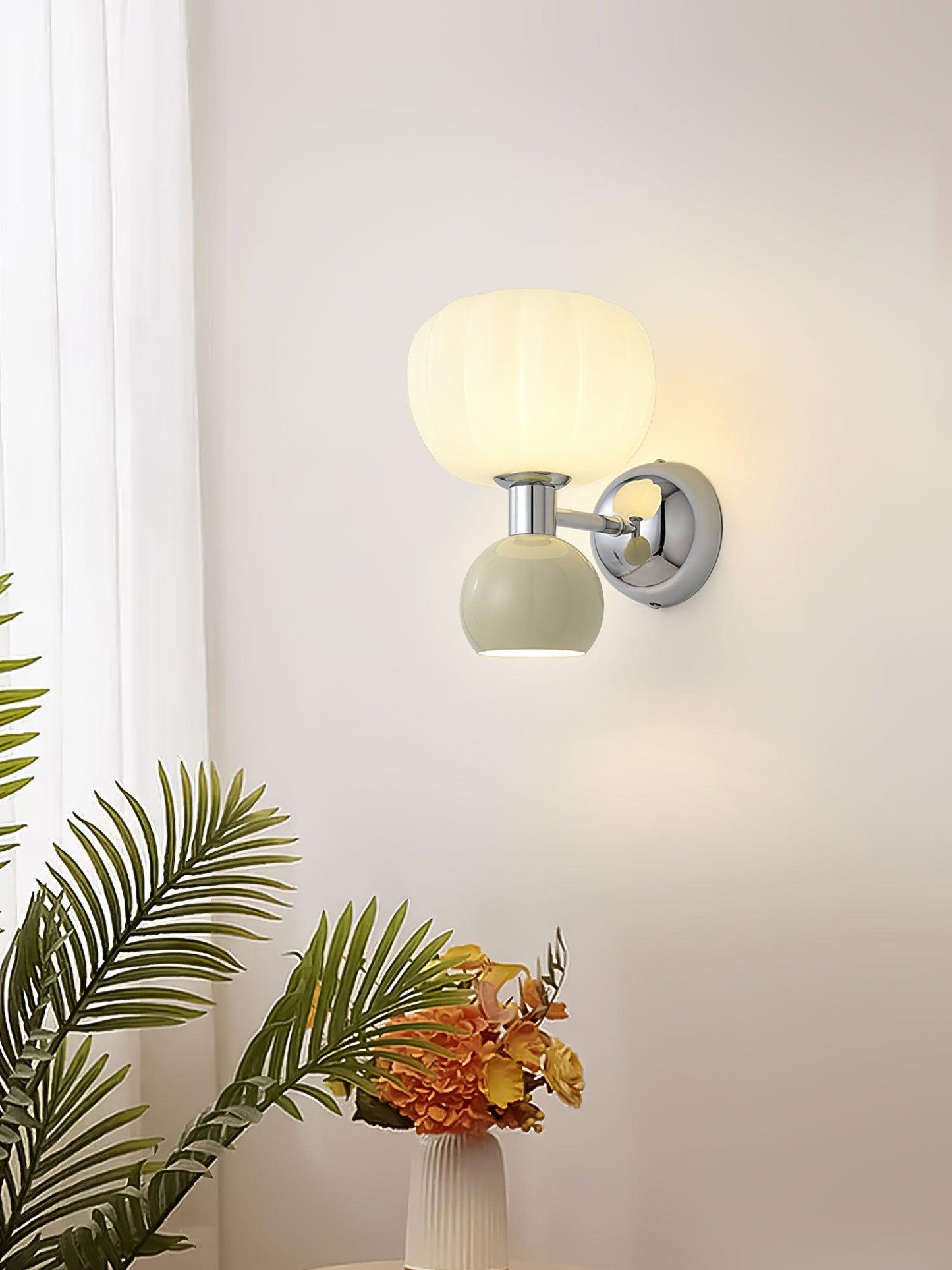 Moderno Cream Sconce LED Wall Light for Indoor Use