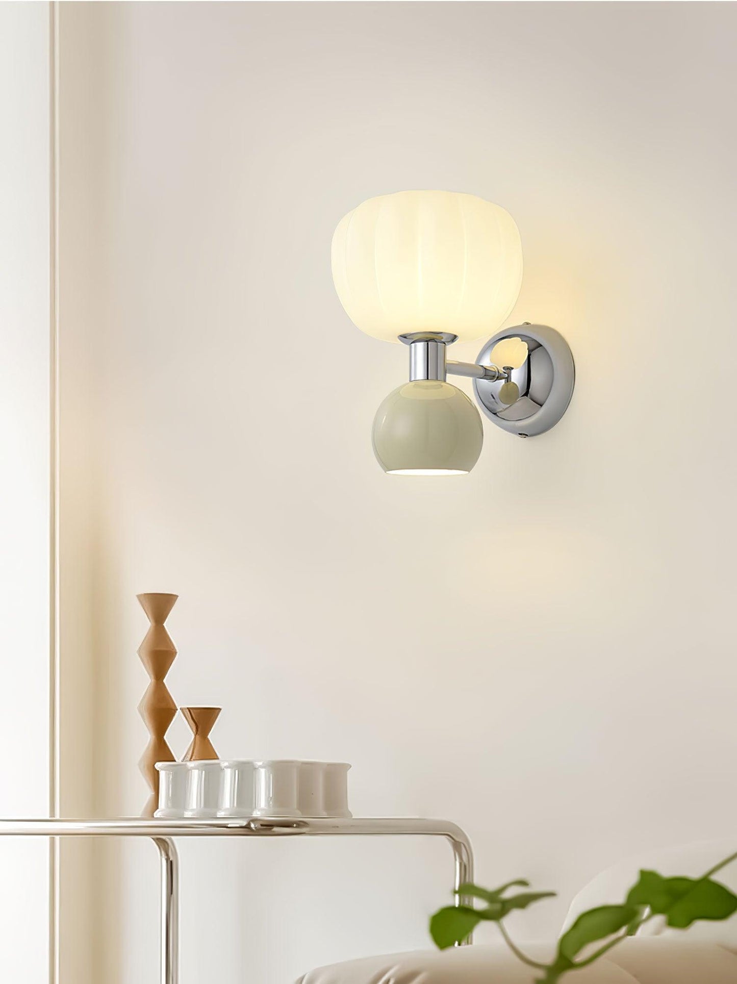 Moderno Cream Sconce LED Wall Light for Indoor Use
