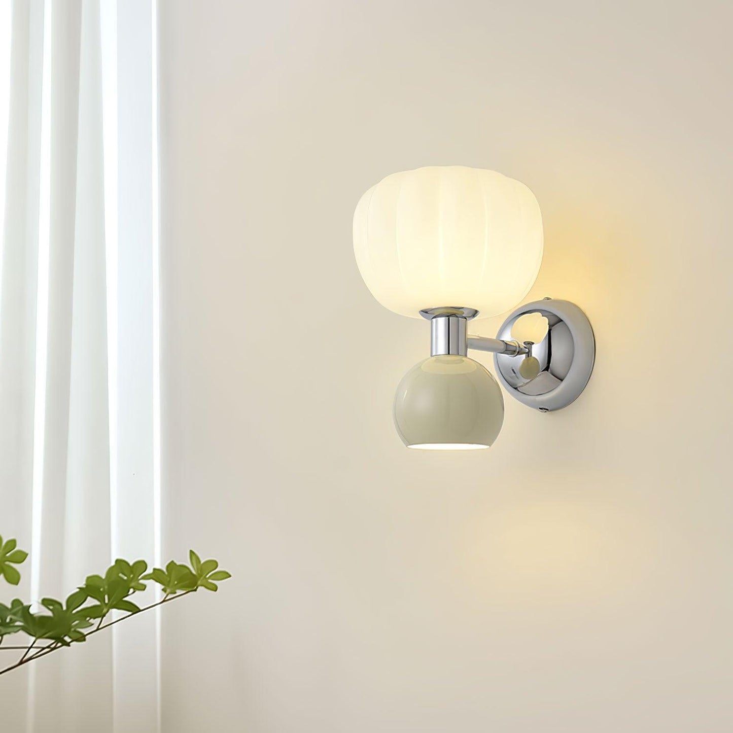 Moderno Cream Sconce LED Wall Light for Indoor Use