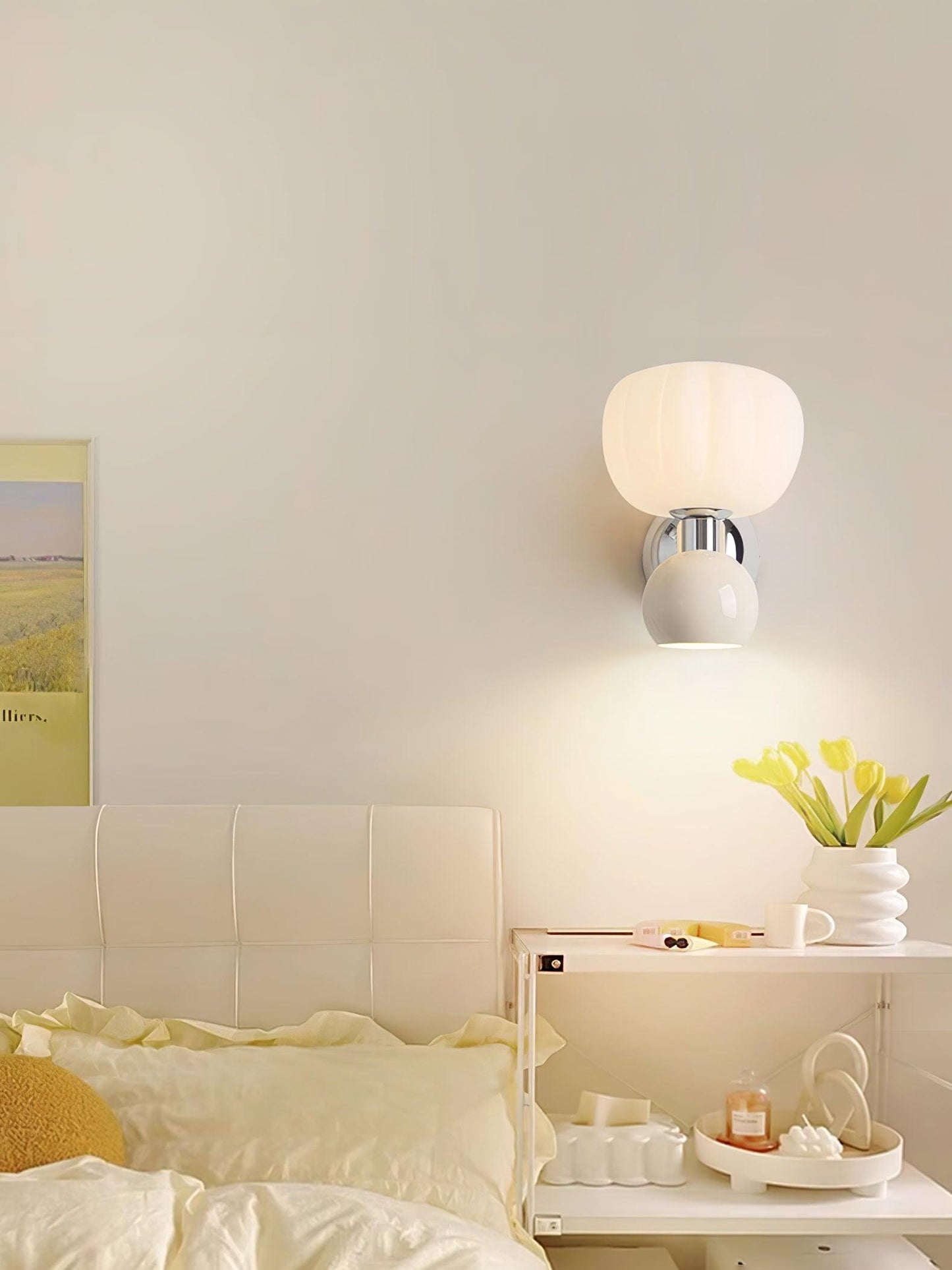 Moderno Cream Sconce LED Wall Light for Indoor Use