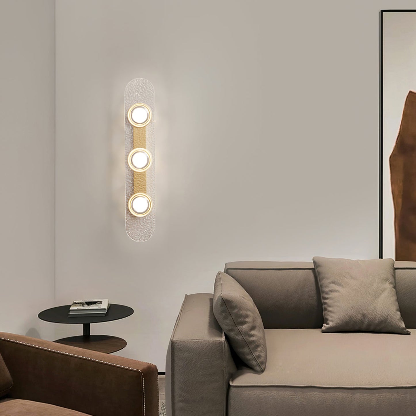 Modulo Brass Wall Light with LED - Elegant Wall Sconce