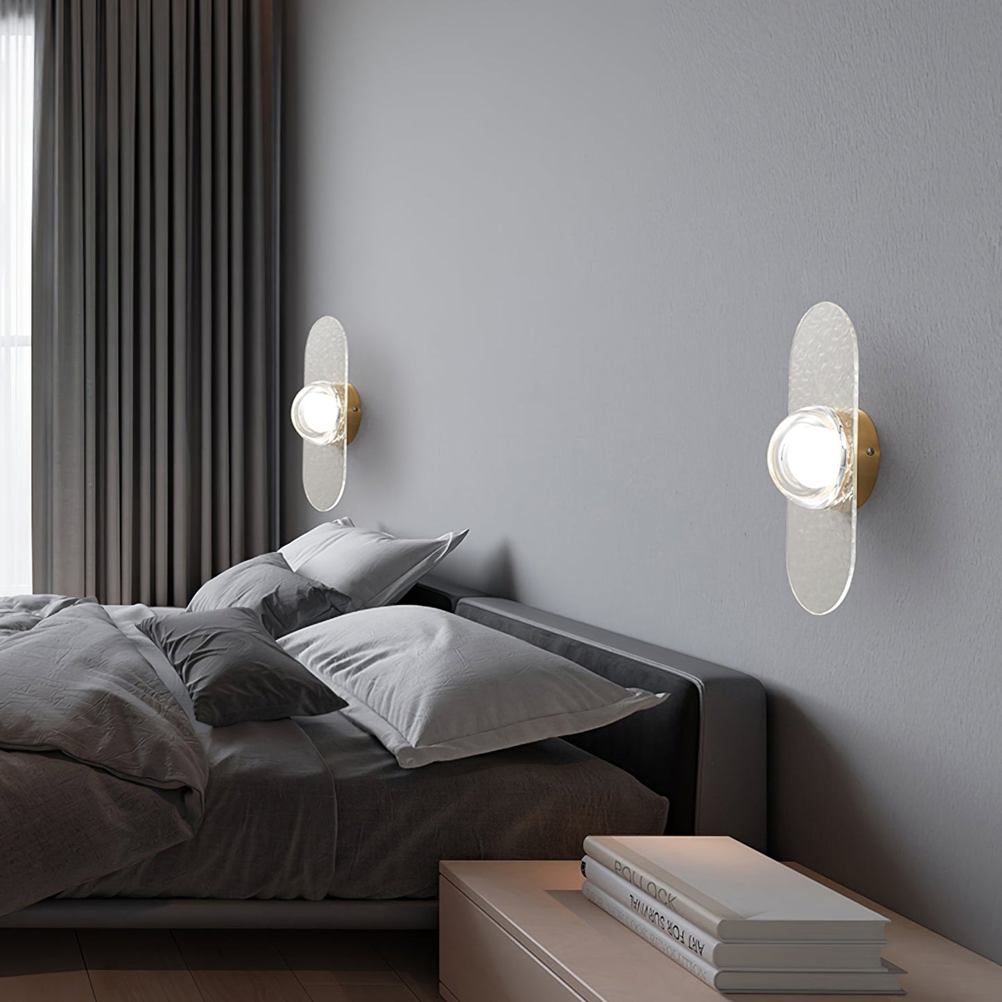 Modulo Brass Wall Light with LED - Elegant Wall Sconce