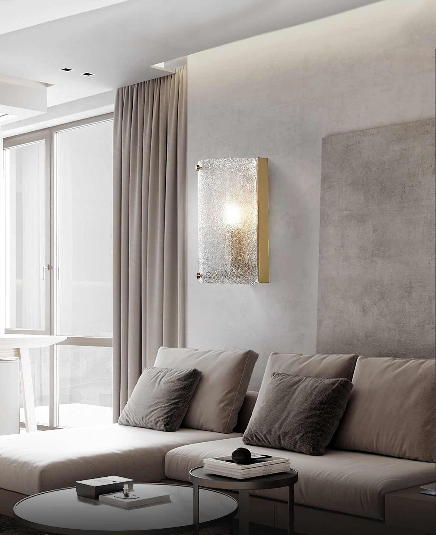 Moet Rounded Sconce - LED Decorative Glass Wall Light