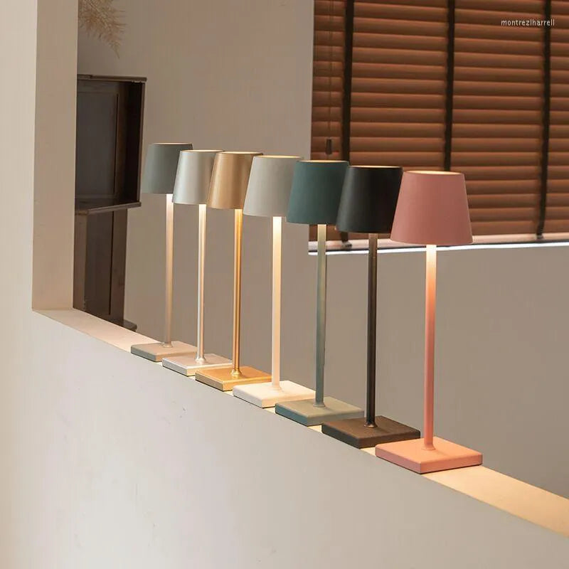 Portable Table Lamp MP Ozzie LED Rechargeable Dimmable