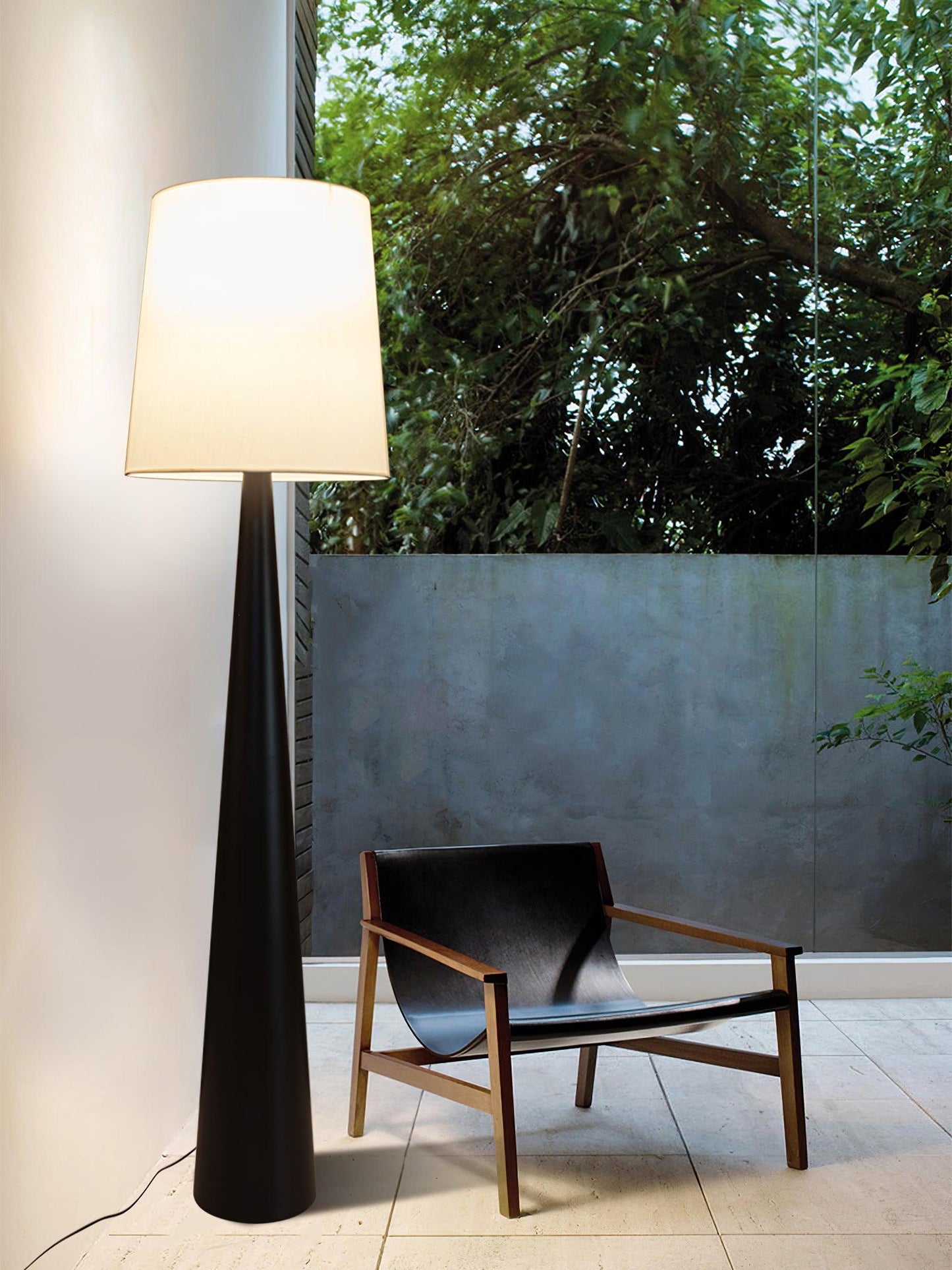 Montenegro Floor Lamp - Black Iron LED Indoor Lighting