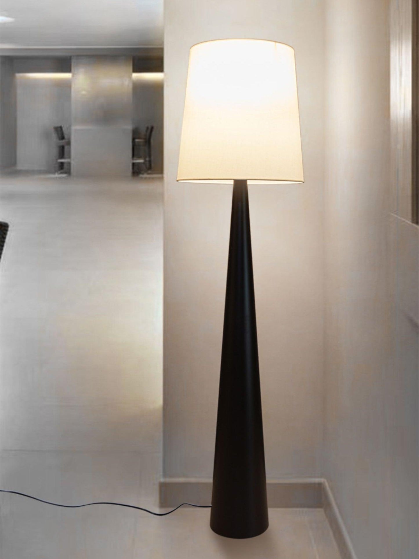 Montenegro Floor Lamp - Black Iron LED Indoor Lighting