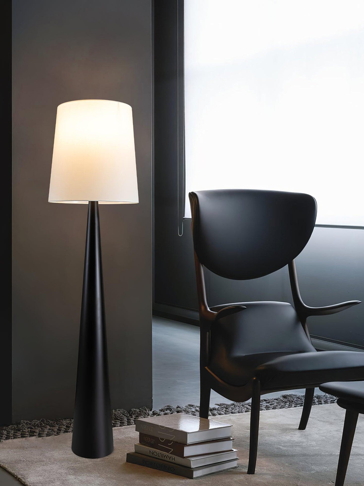 Montenegro Floor Lamp - Black Iron LED Indoor Lighting