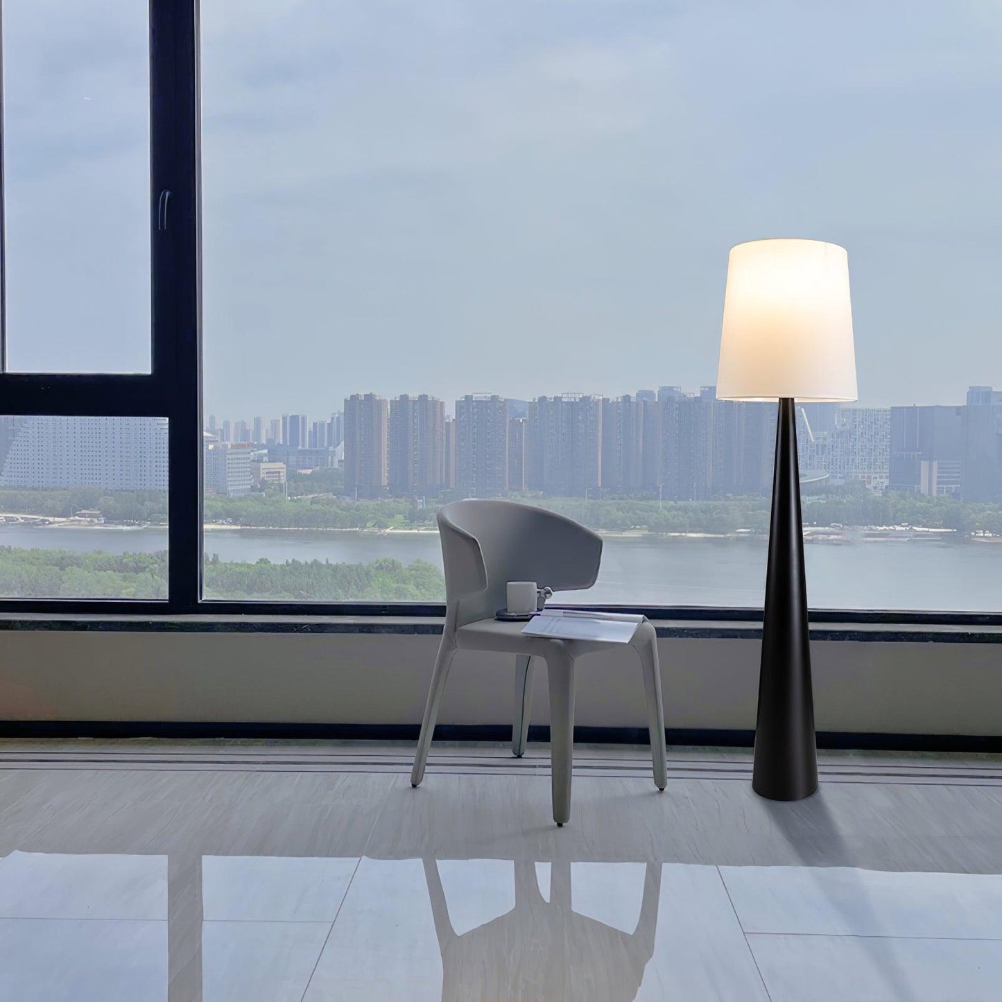 Montenegro Floor Lamp - Black Iron LED Indoor Lighting