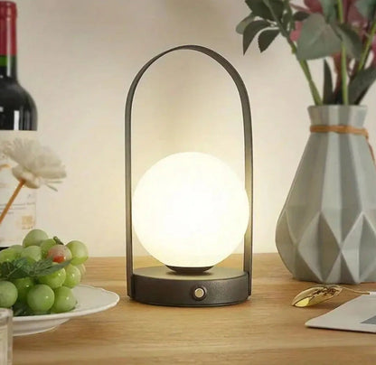 Stylish Portable LED Table Lamp with Touch Control Rechargeable Battery