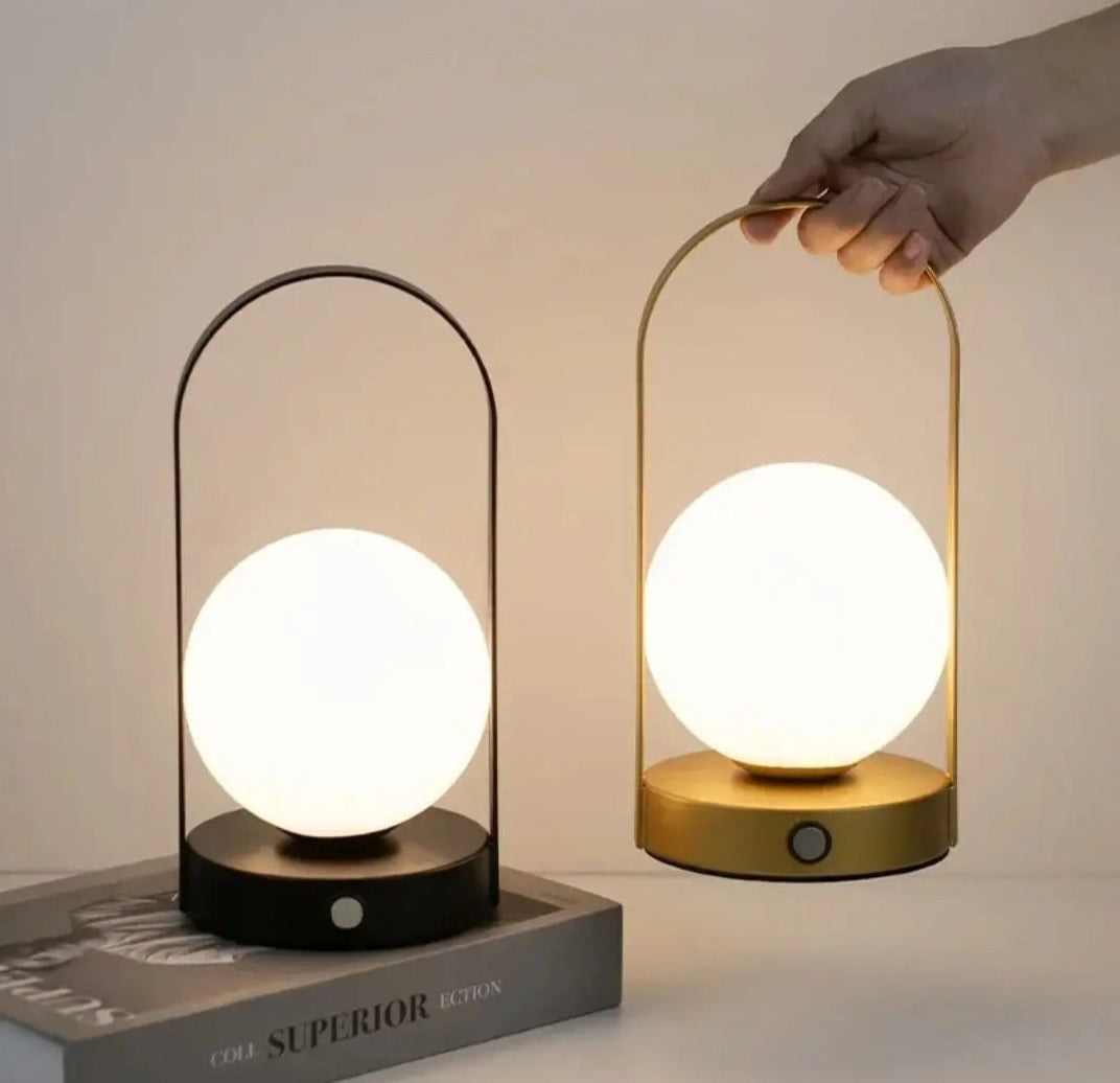 Stylish Portable LED Table Lamp with Touch Control Rechargeable Battery