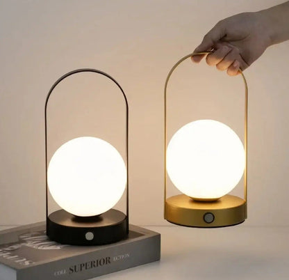 Stylish Portable LED Table Lamp with Touch Control Rechargeable Battery