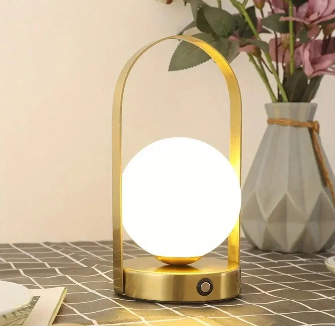 Stylish Portable LED Table Lamp with Touch Control Rechargeable Battery