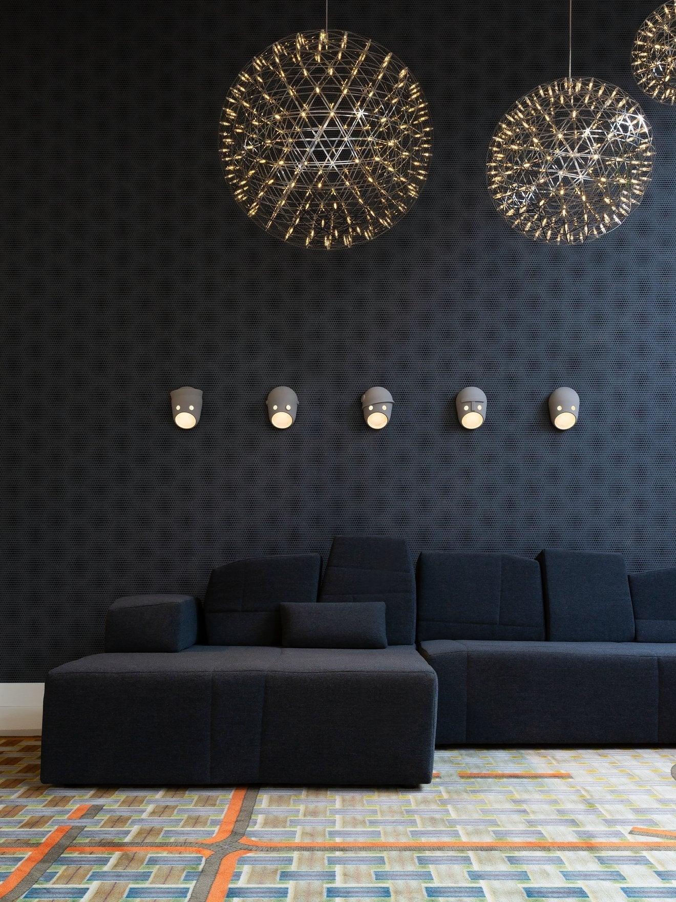 Mask Wall Light - LED Indoor Decorative Light Fixture Set of 2