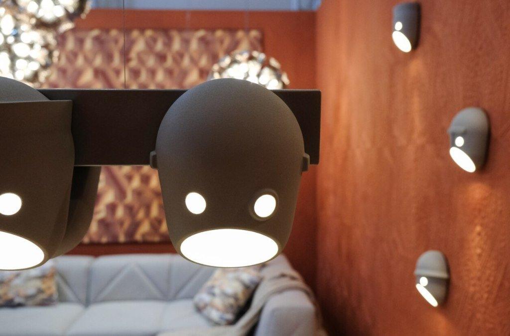 Mask Wall Light - LED Indoor Decorative Light Fixture Set of 2