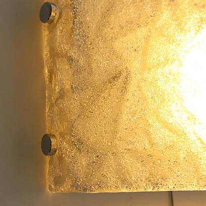 Murano Glass Wall Light with Integrated LED, Chrome Finish