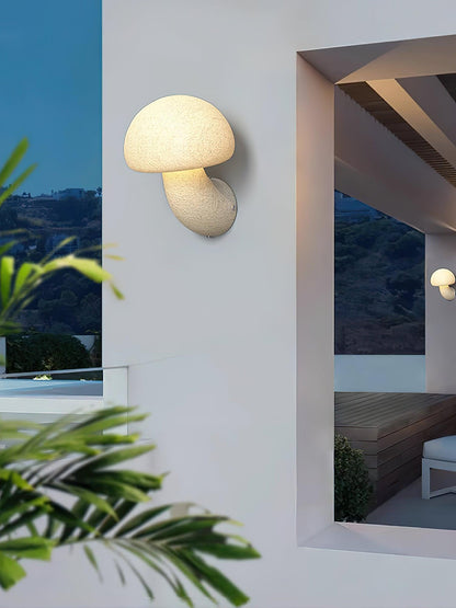 Mushroom Resin Plug-in Wall Lamp with LED Light - 2 Pack