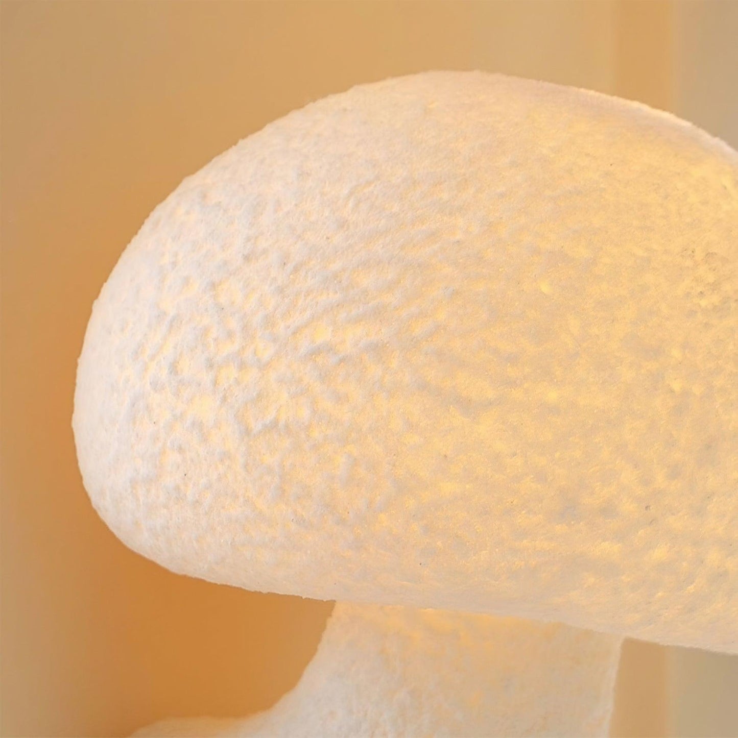Mushroom Resin Plug-in Wall Lamp with LED Light - 2 Pack
