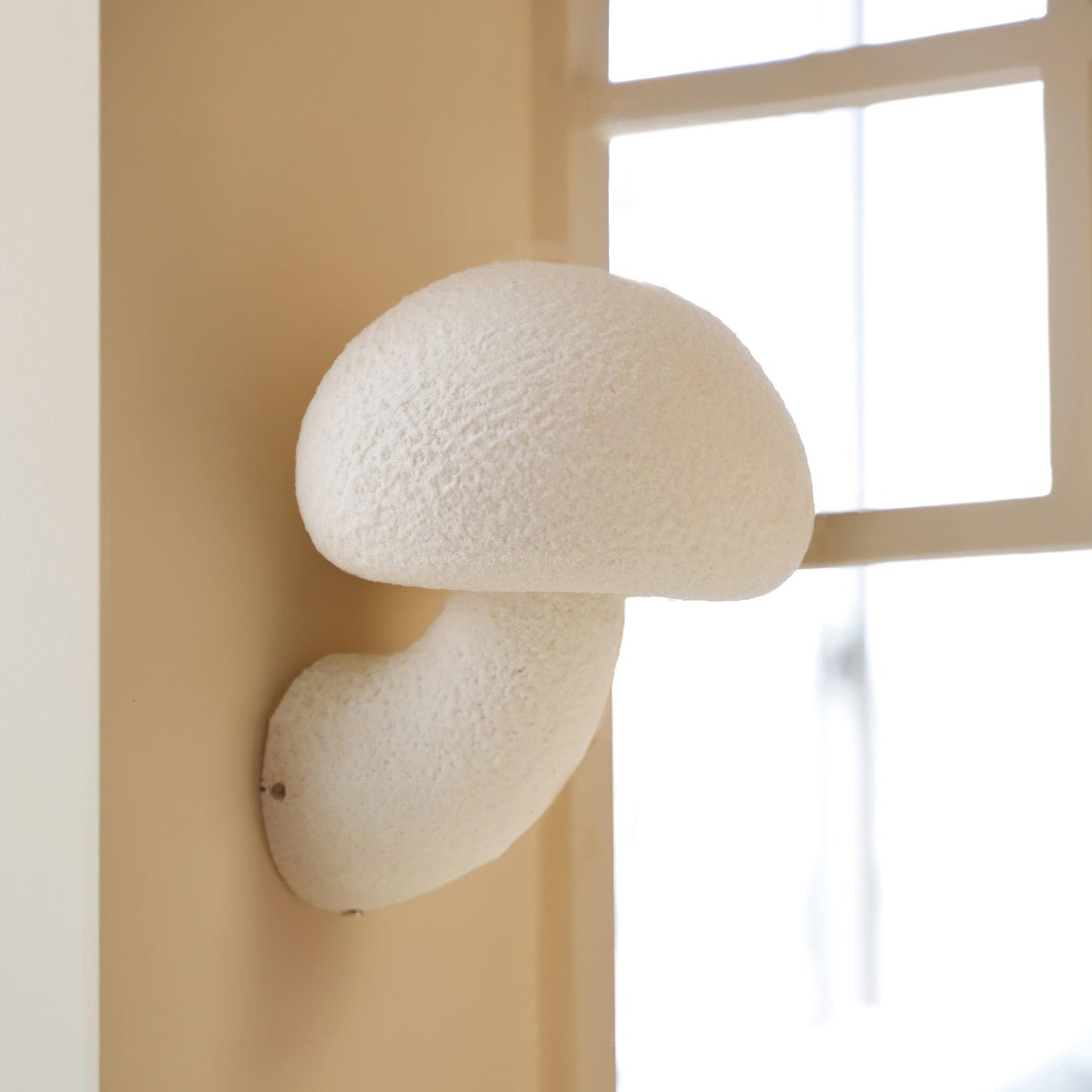 Mushroom Resin Plug-in Wall Lamp with LED Light - 2 Pack