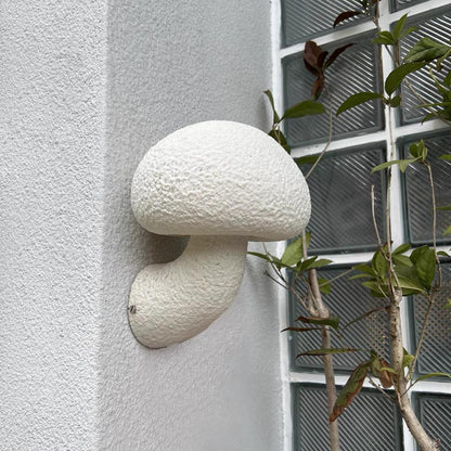 Mushroom Resin Plug-in Wall Lamp with LED Light - 2 Pack
