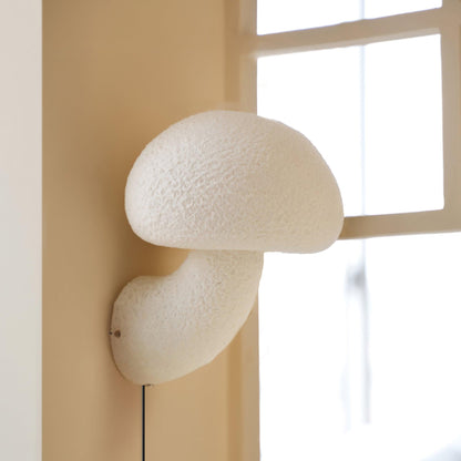 Mushroom Resin Plug-in Wall Lamp with LED Light - 2 Pack