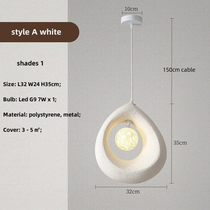 Wabi Sabi Circular Luxury Pendant Light - LED Modern Design