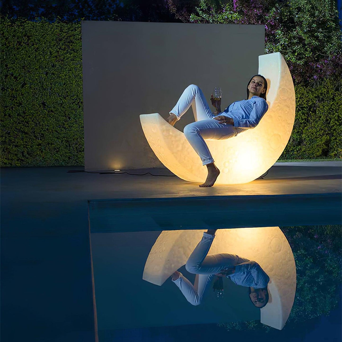 My Moon Floor Lamp - LED Indoor Outdoor Ambient Lighting