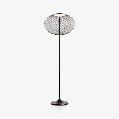Metallic Meshwork Floor Lamp with Integrated LED Light