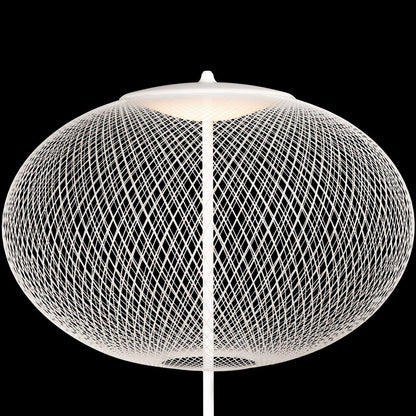 Metallic Meshwork Floor Lamp with Integrated LED Light
