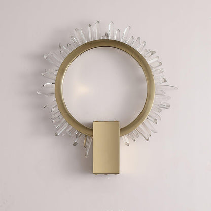 Natural Crystal Wall Lamp - Modern LED Indoor Lighting