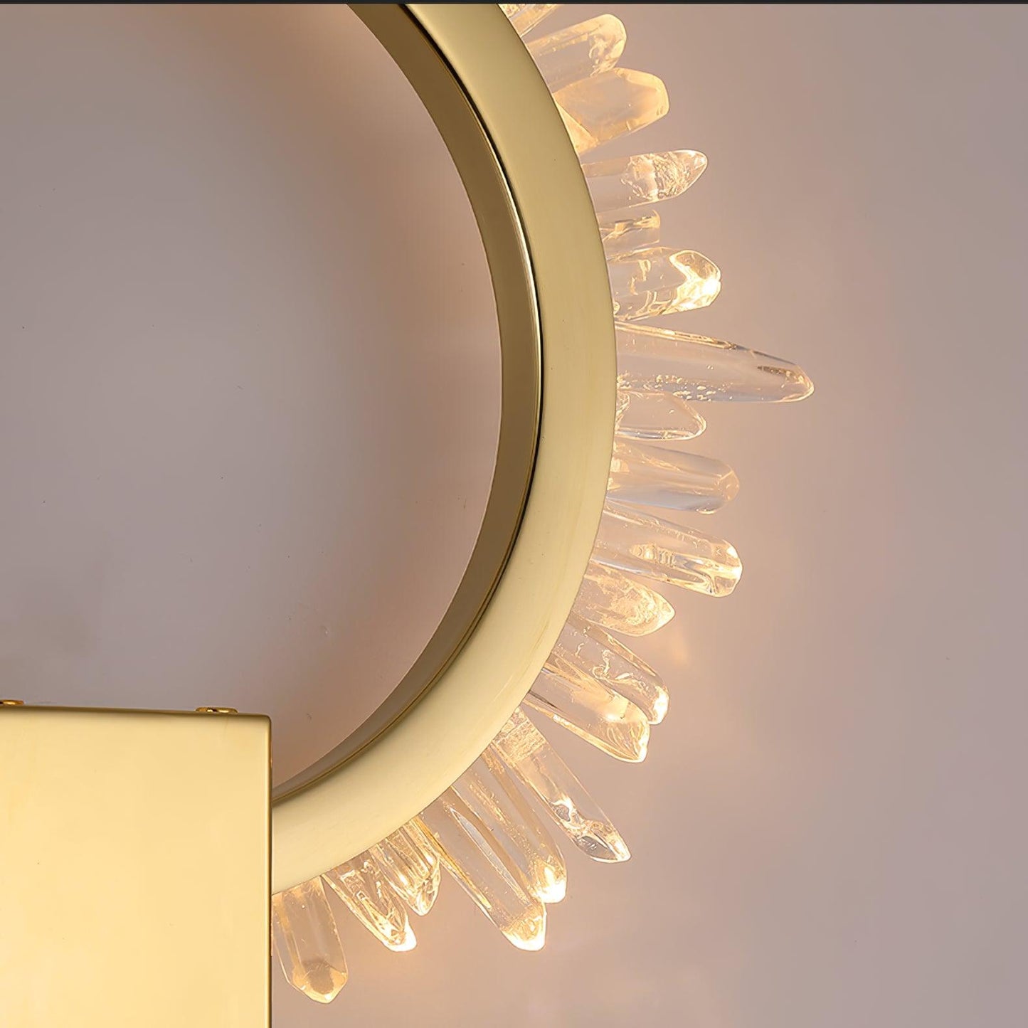 Natural Crystal Wall Lamp - Modern LED Indoor Lighting