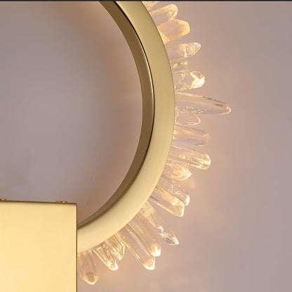 Natural Crystal Wall Lamp - Modern LED Indoor Lighting