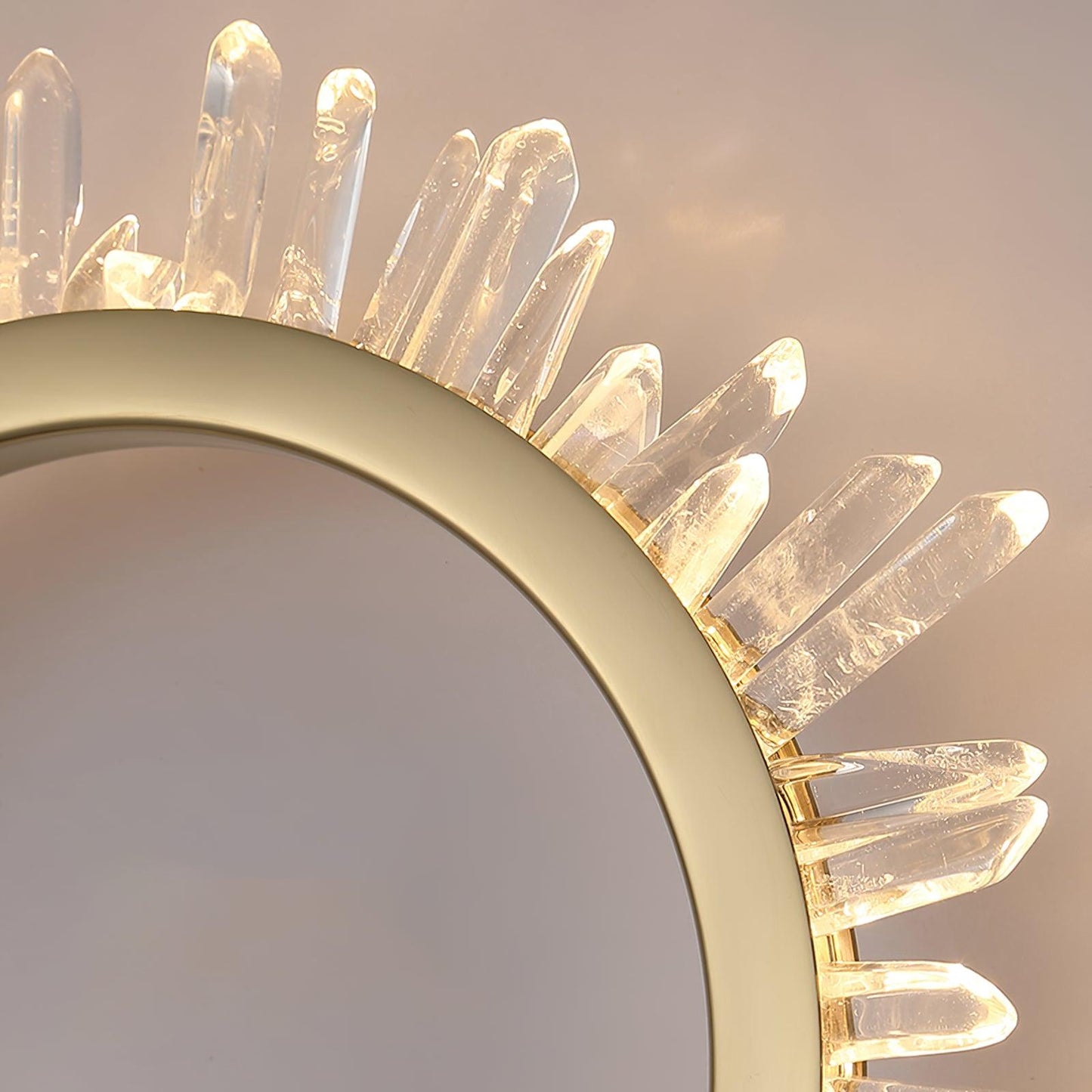 Natural Crystal Wall Lamp - Modern LED Indoor Lighting
