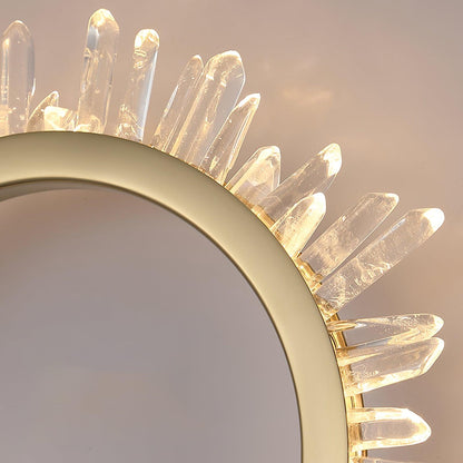 Natural Crystal Wall Lamp - Modern LED Indoor Lighting