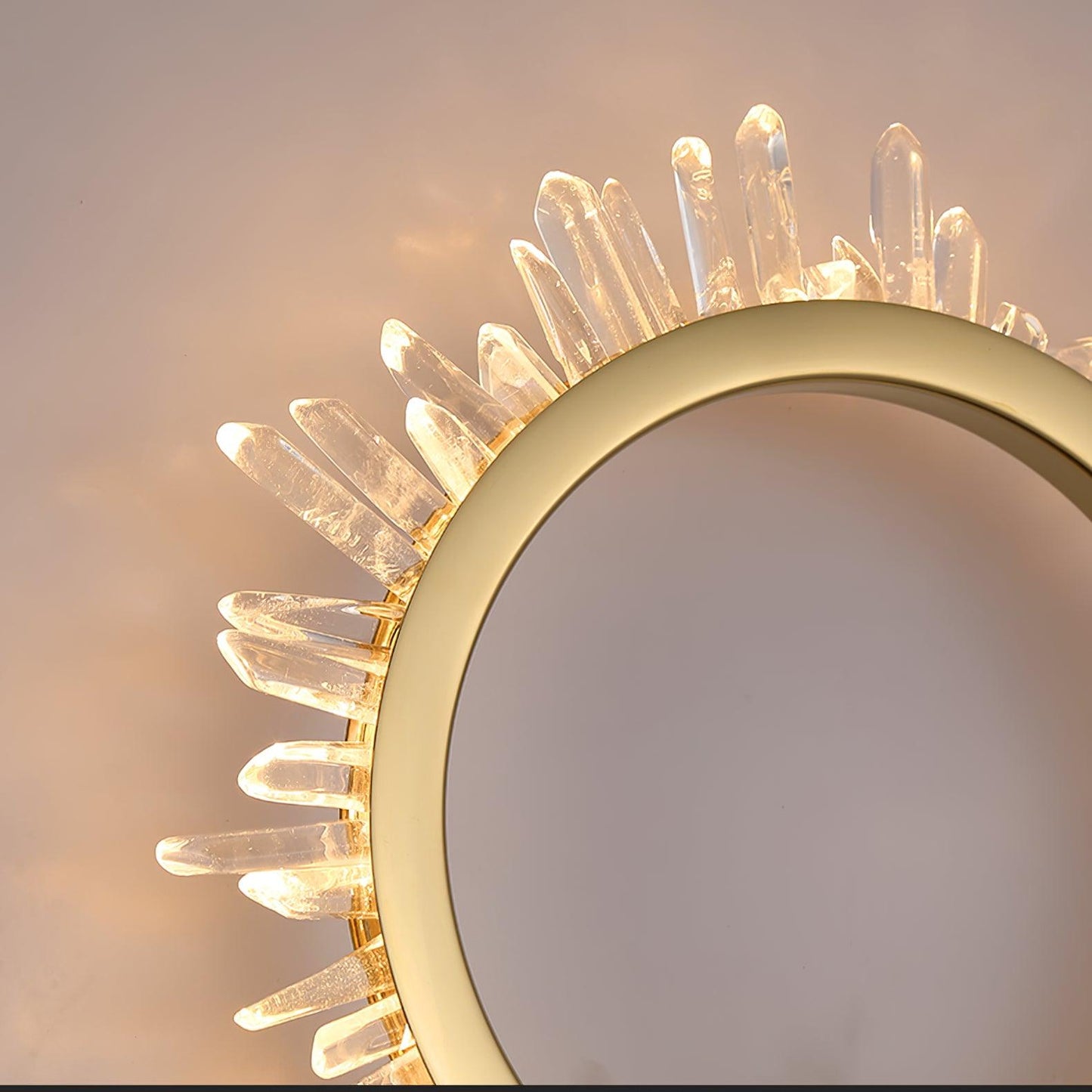 Natural Crystal Wall Lamp - Modern LED Indoor Lighting