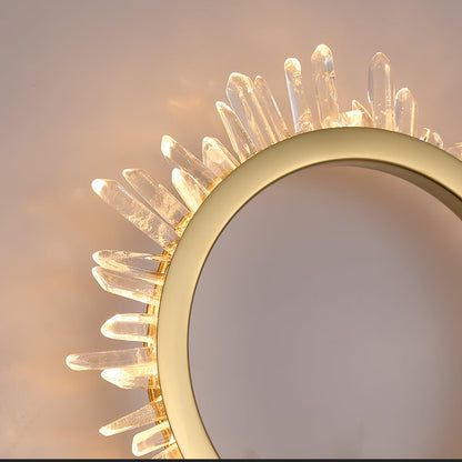 Natural Crystal Wall Lamp - Modern LED Indoor Lighting