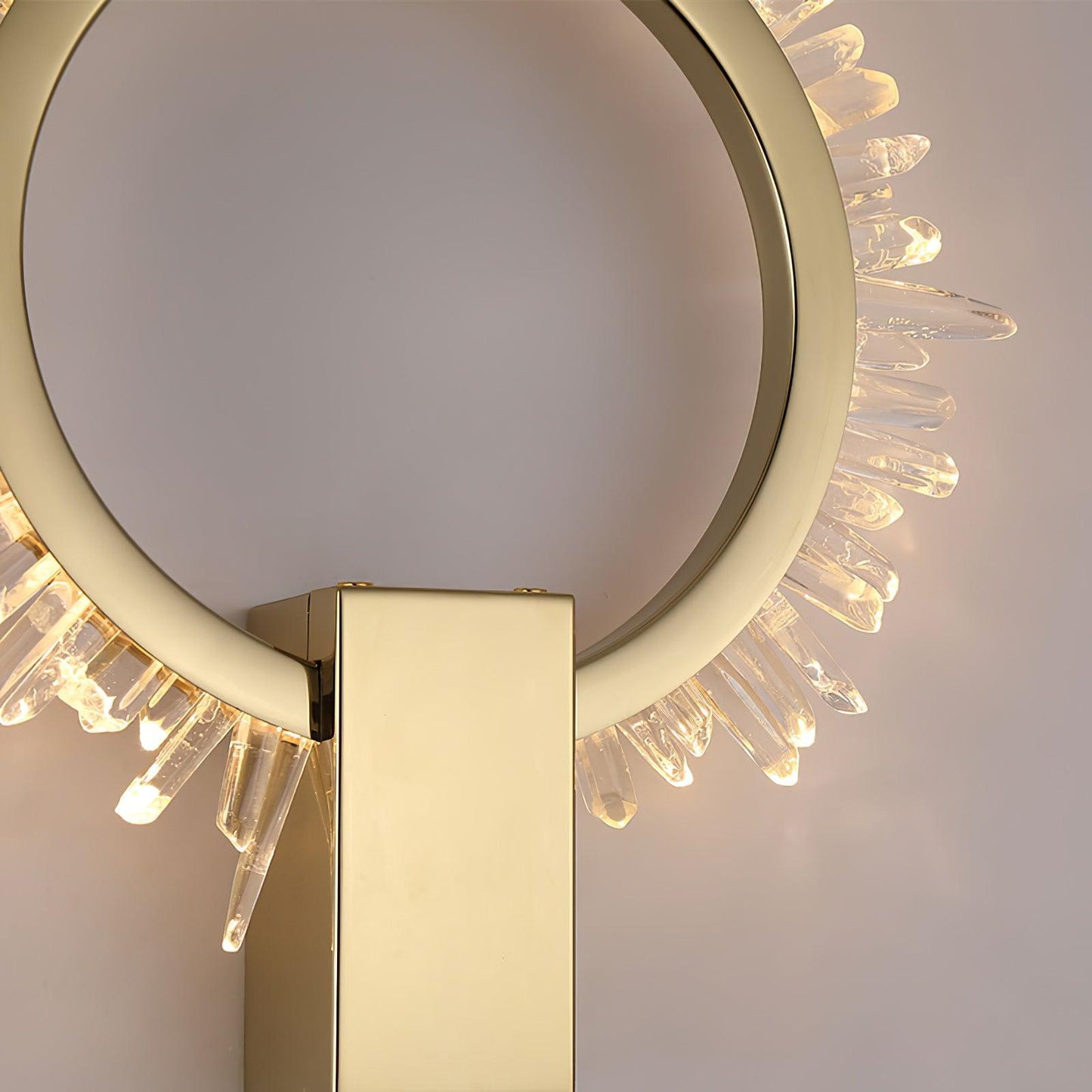 Natural Crystal Wall Lamp - Modern LED Indoor Lighting