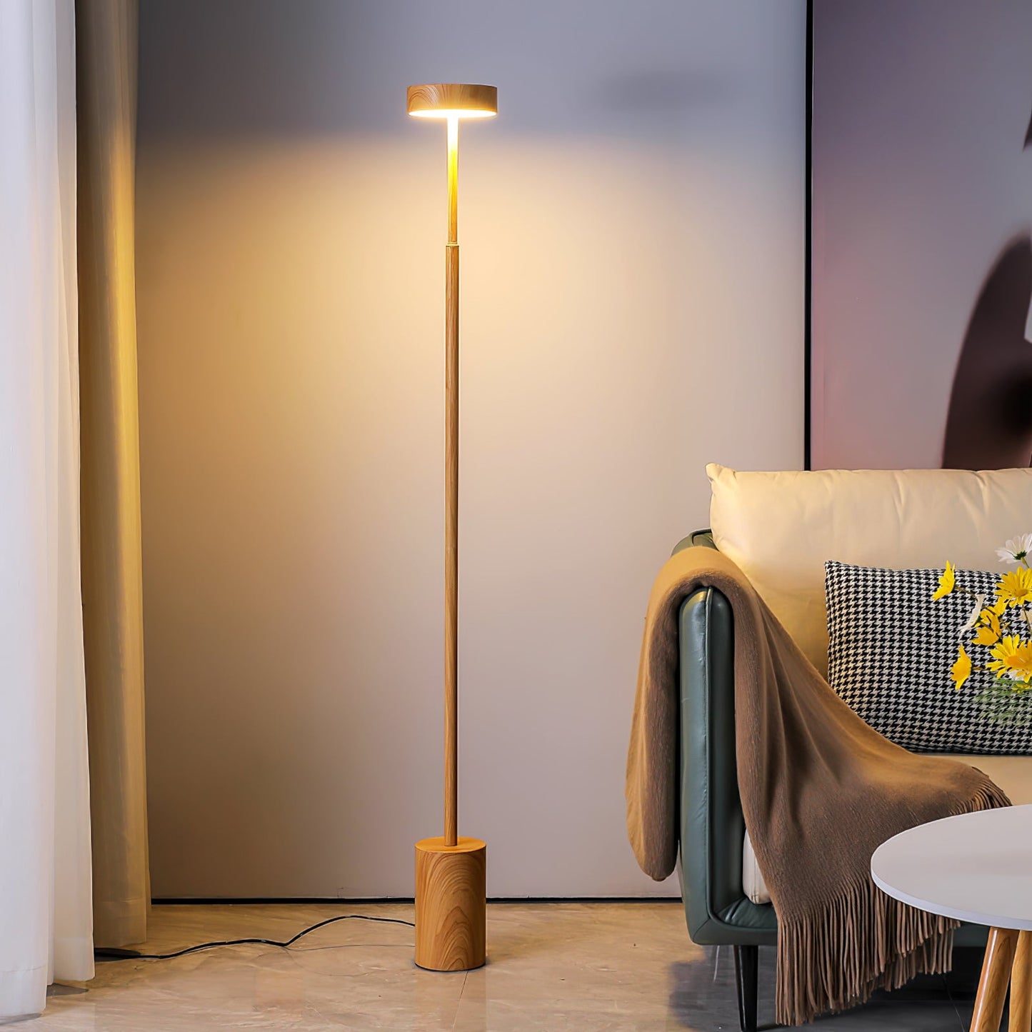 Naya Rotatable Floor Lamp with Integrated LED Lighting